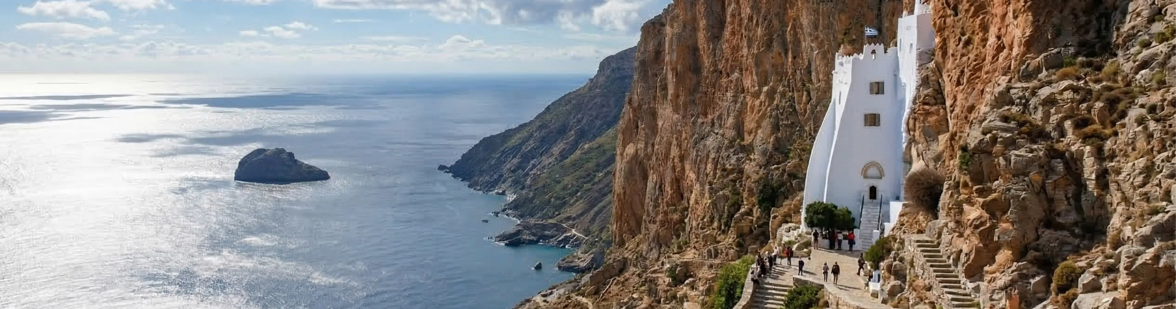 Discover Amorgos while you book a service